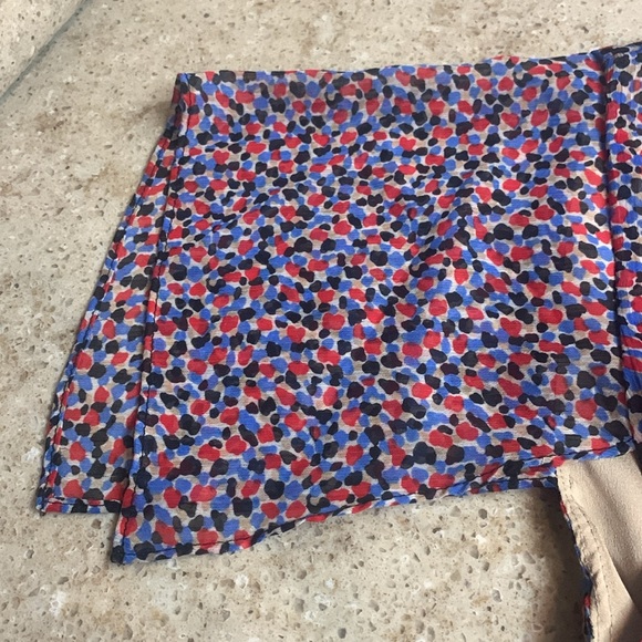 NWT DKNY Red/Blue/Black Patterned Dress Size 6 - Picture 5 of 10